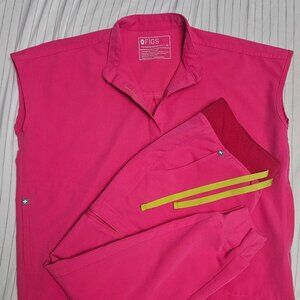 Figs pink scrub set 💗